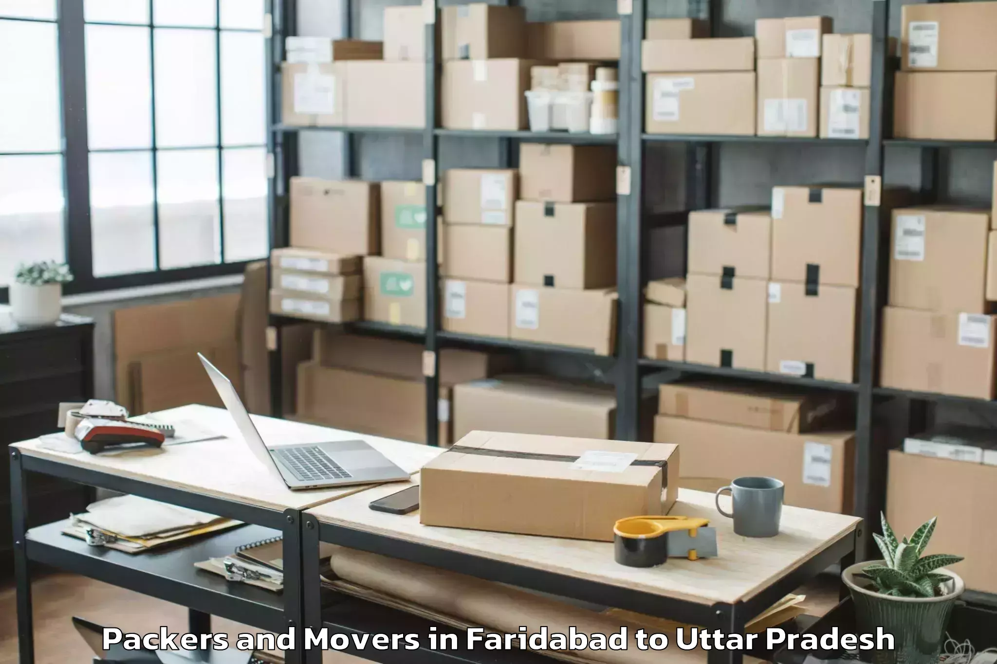 Book Faridabad to Ghanghata Packers And Movers Online